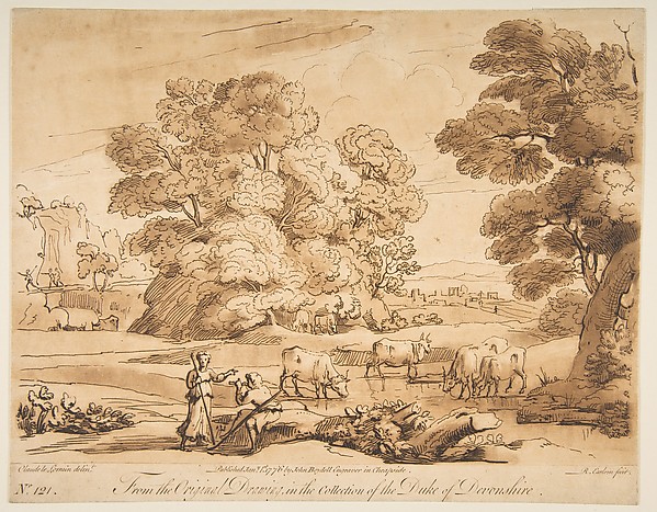 Richard Earlom, Landscape with Shepherd and Shepherdess