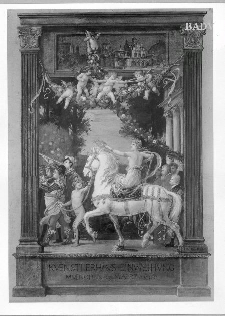 Friedrich August von Kaulbach, Gedenkbild zur Einweihung des Künstlerhauses am 29.3.1900