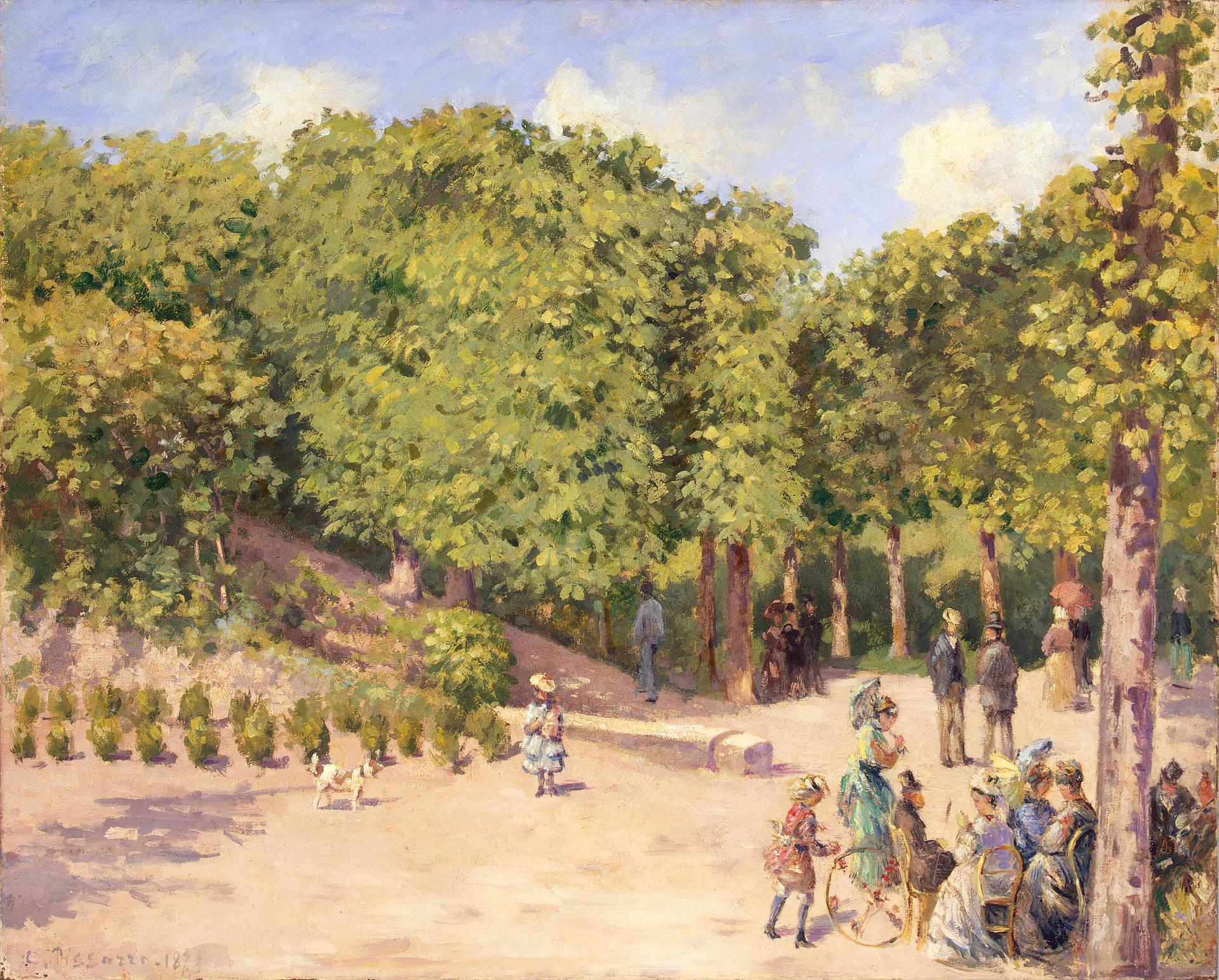 Camille Pissarro, The Municipal Garden, Pontoise