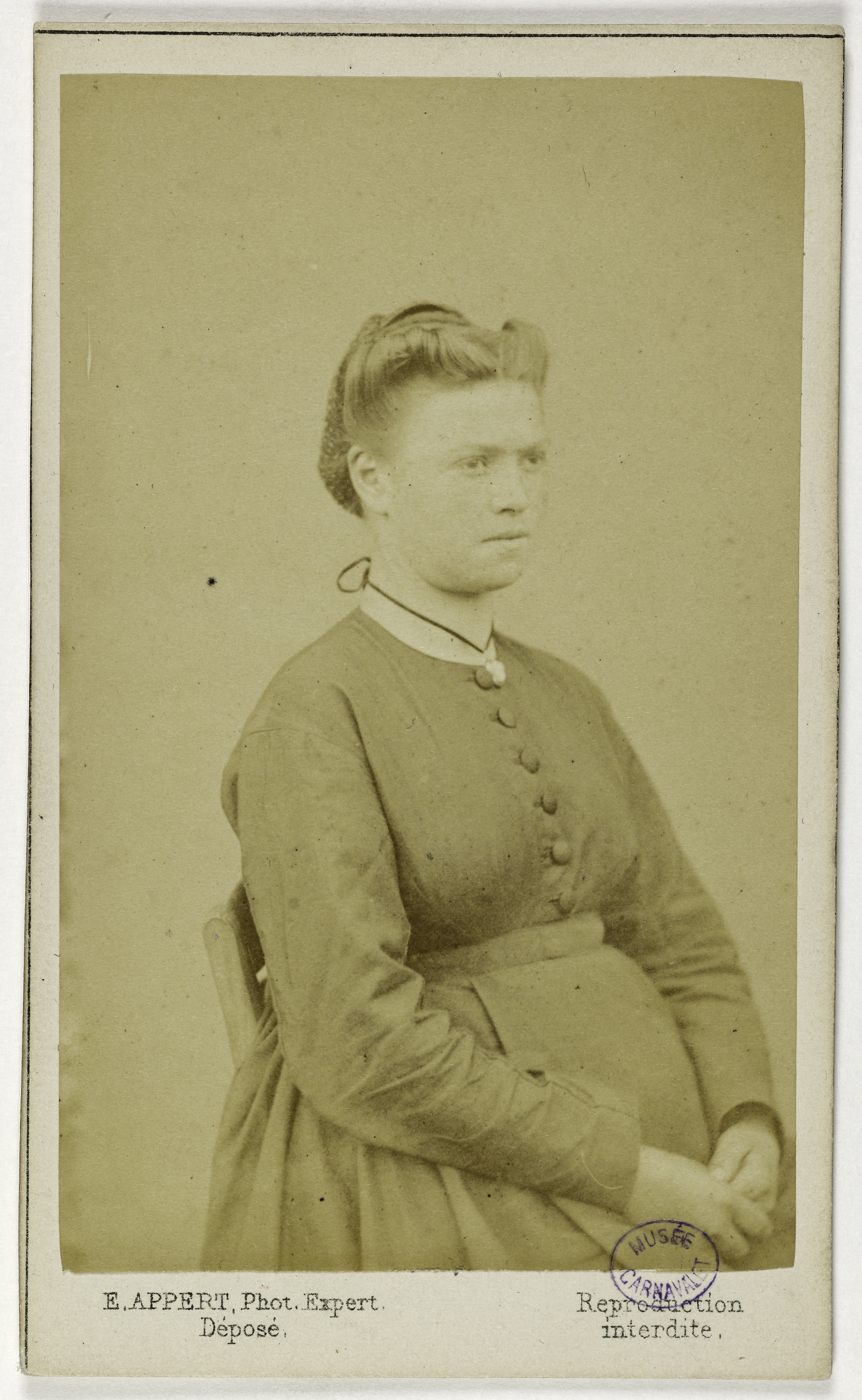 Ernest Charles Appert, Portrait de Lecomte Augustine ou Marie, (membre de la Commune)