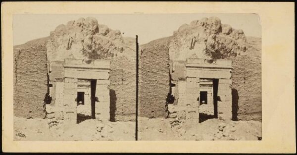 Francis Frith, Stereoscopic photograph of Thebes