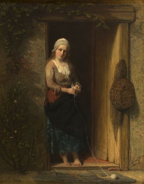Jozef Israëls, Ida, the Fisherman's Daughter at the Doorway