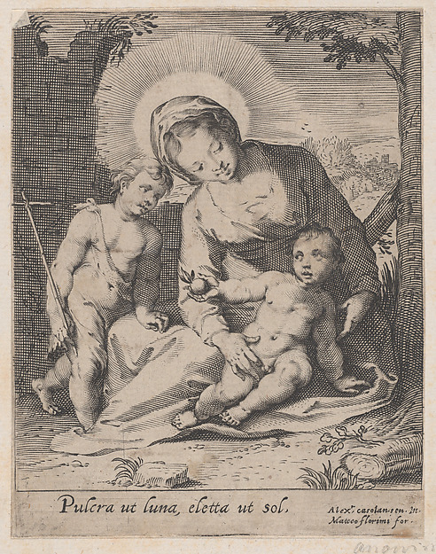 Anonymous, Virgin and Child with the infant Saint John the Baptist