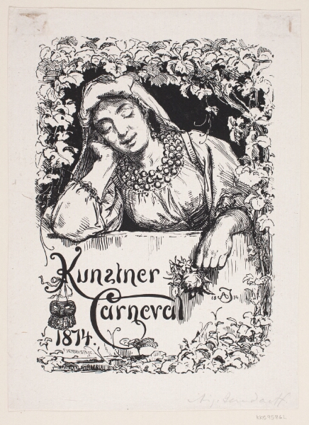 F. Hendriksen, Program-omslag til Kunstner Carneval