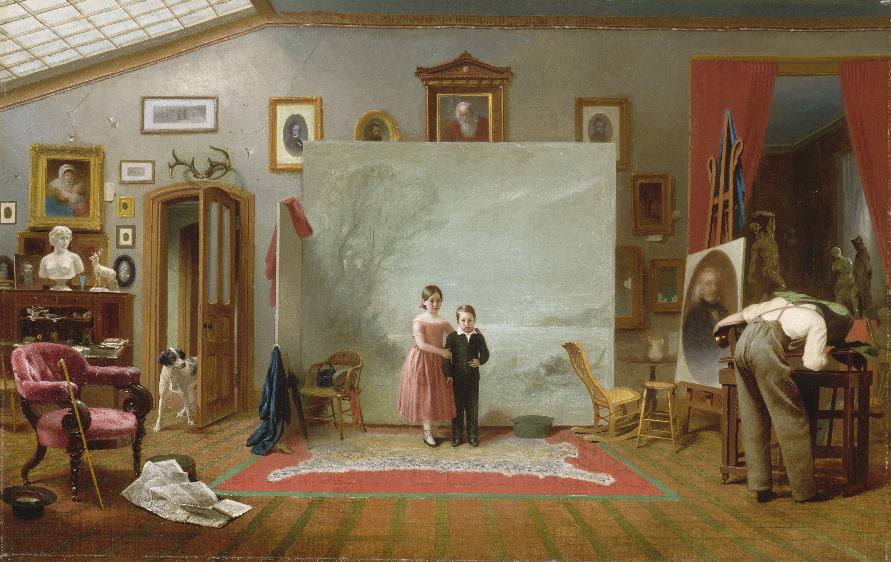 Thomas Le Clear, Interior with Portraits