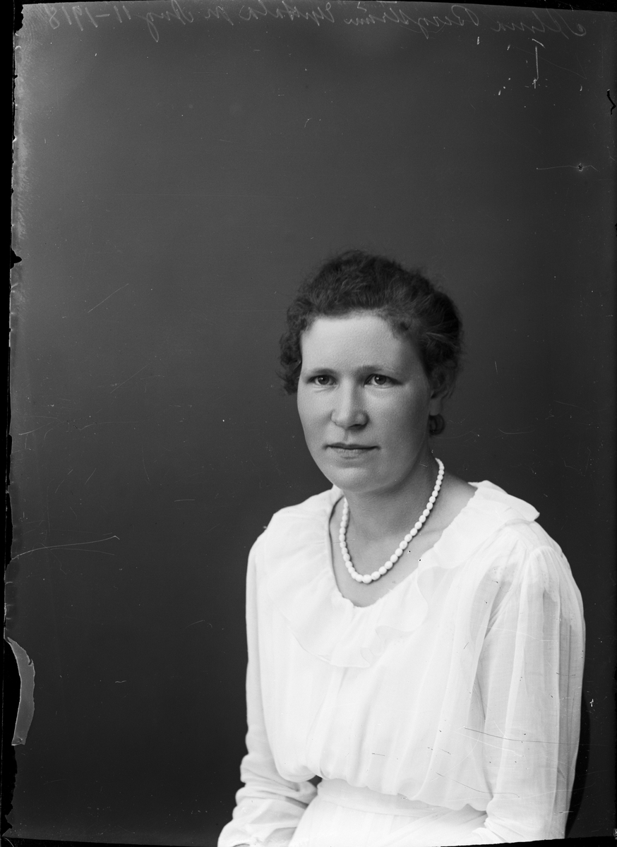 Skötsner-Edhlund, Alma Bergström från Uppsala 1918