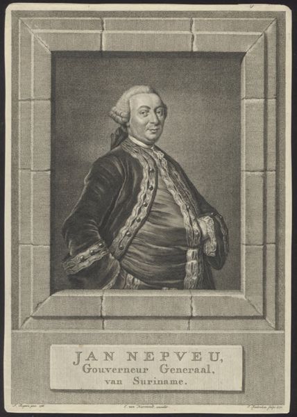 Jacob Houbraken, Portrait of Jan Nepveu, Governor-General of Surinam
