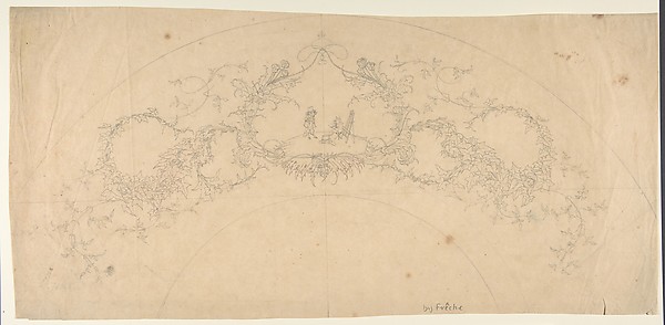 Anonymous, French, 19th century, Design with a Cartouche