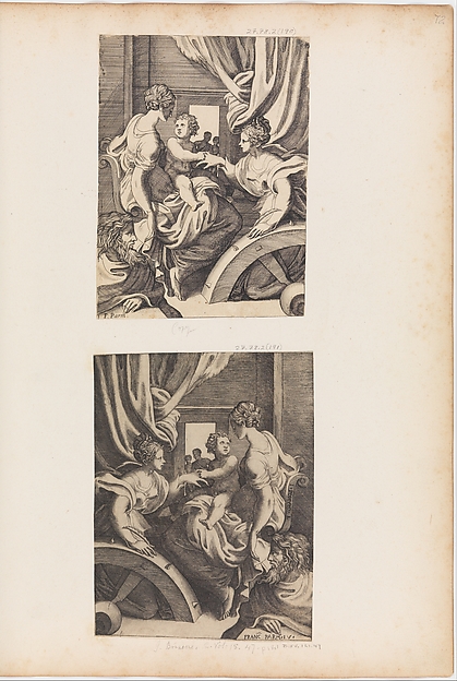 Giulio Bonasone, The Mystic Marriage of St. Catherine