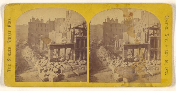 Unknown, [Swidall (?) Street and Old Post Office. The Summer Street Fire. Boston, Nov. 9 and 10, 1872.]