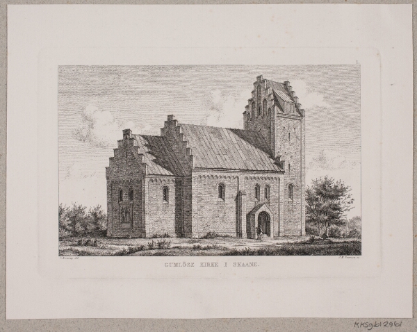 Julius Magnus-Petersen, Gumlöse kirke i Skåne