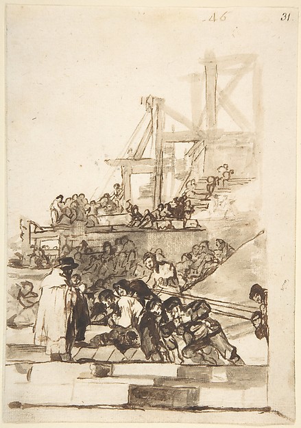 Goya (Francisco de Goya y Lucientes), Construction; page 46, from "Images of Spain" Album (F)