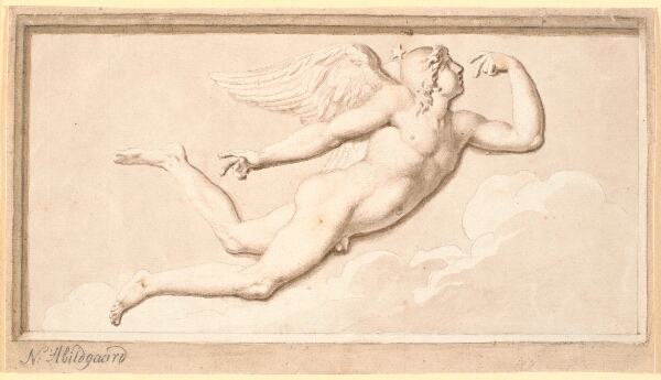 Nicolai Abildgaard, Morgenen eller dagen. En vinget flyvende ung mand