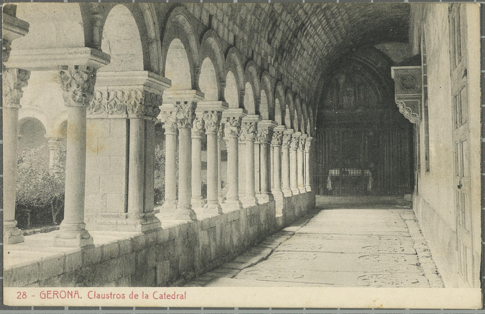 Desconegut, 28 -Gerona. Claustros of the cathedral