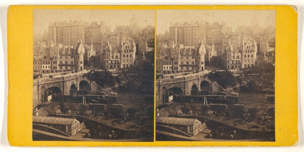 George Washington Wilson, Waverly Bridge and Old Town, Edinburgh.