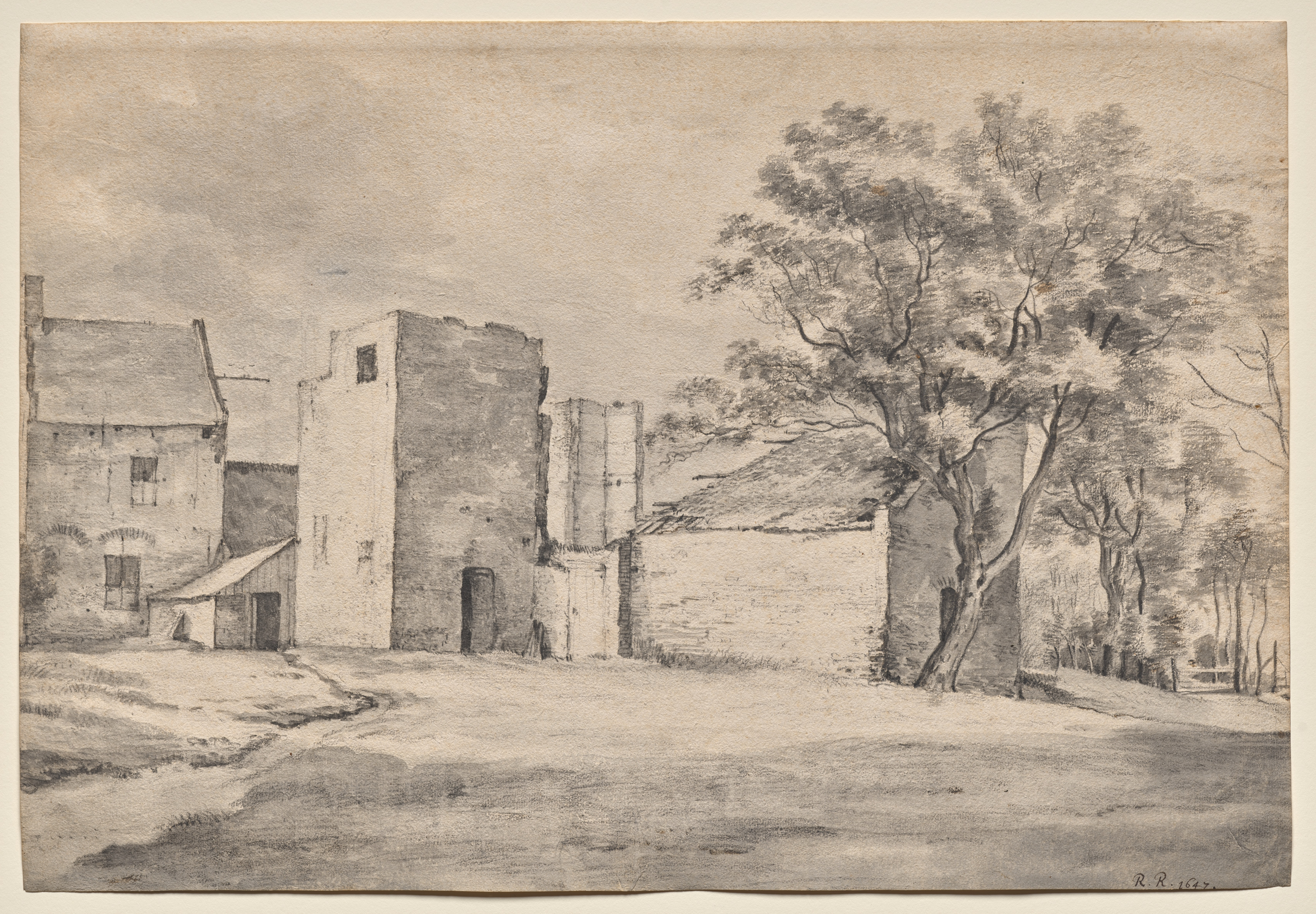 Roelant Roghman, The Ruin of Huis 't Sant at Katwijk aan Zee