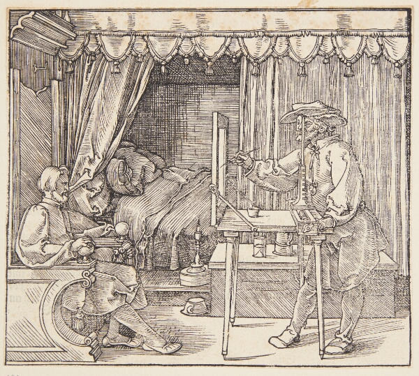 Albrecht Dürer, Kunstner, som tegner et portræt