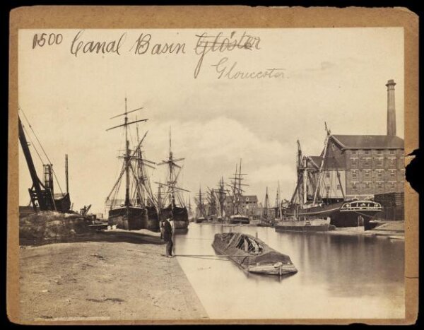 Francis Frith, Canal Basin.  Gloucester