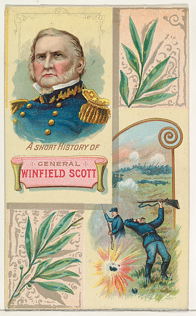 W. Duke, Sons & Co., A Short History: General Winfield Scott, from the Histories of Generals series (N114) issued by W. Duke, Sons & Co. to promote Honest Long Cut Smoking and Chewing Tobacco