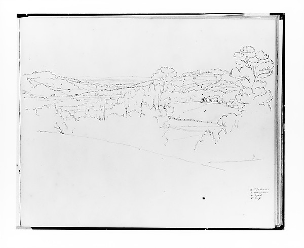 Francis William Edmonds, Panoramic Landscape (from Sketchbook)