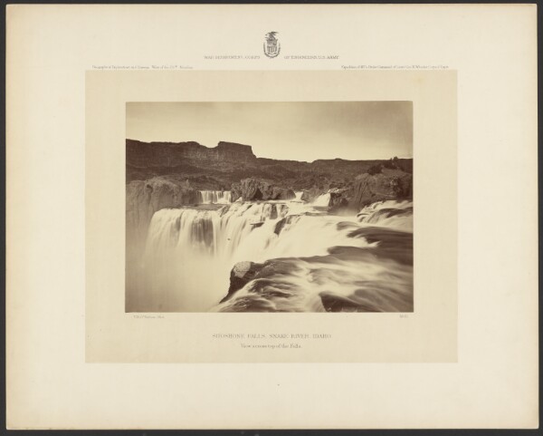 Timothy H. O'Sullivan, Shoshone Falls, Snake River, Idaho, View Across Top of the Falls