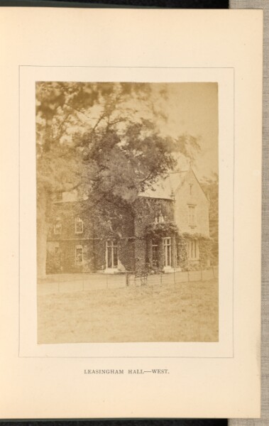 Unknown, Leasingham Hall - West