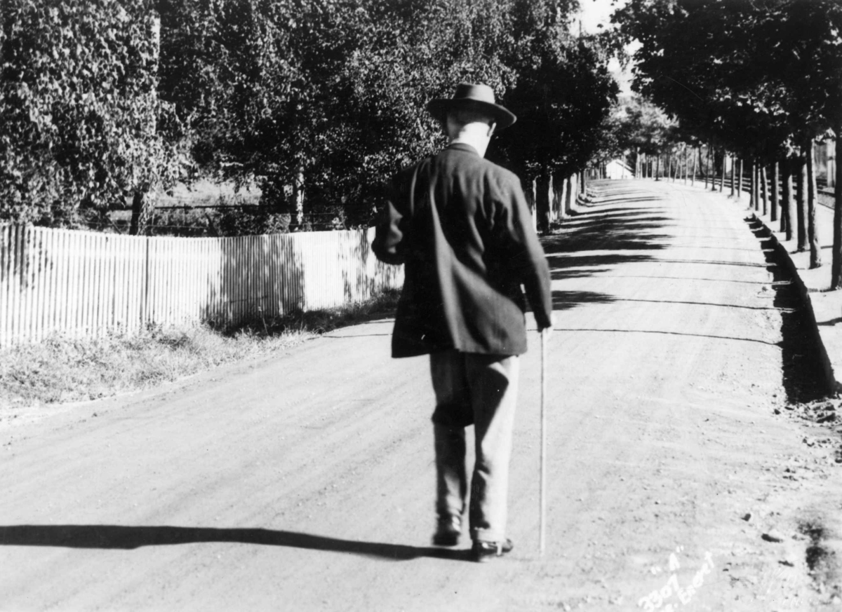 Anders Beer Wilse, Kunstneren og maleren Edvard Munch fotografert av Anders Beer Wilse i 1933.