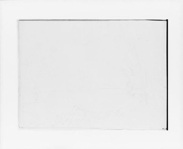 Thomas Hewes Hinckley, Sketch of a River or Lake Shore (from Sketchbook)