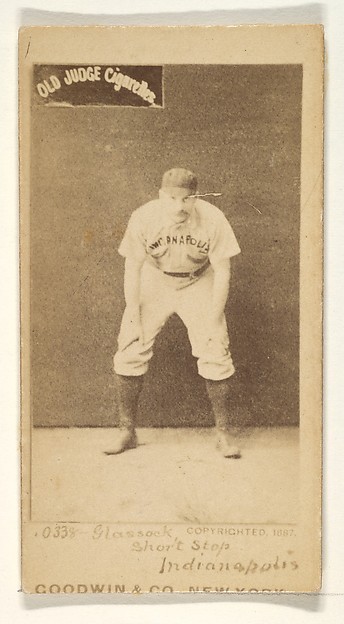 Goodwin & Company, Glasscock, Shortstop, Indianapolis, from the Old Judge series (N172) for Old Judge Cigarettes