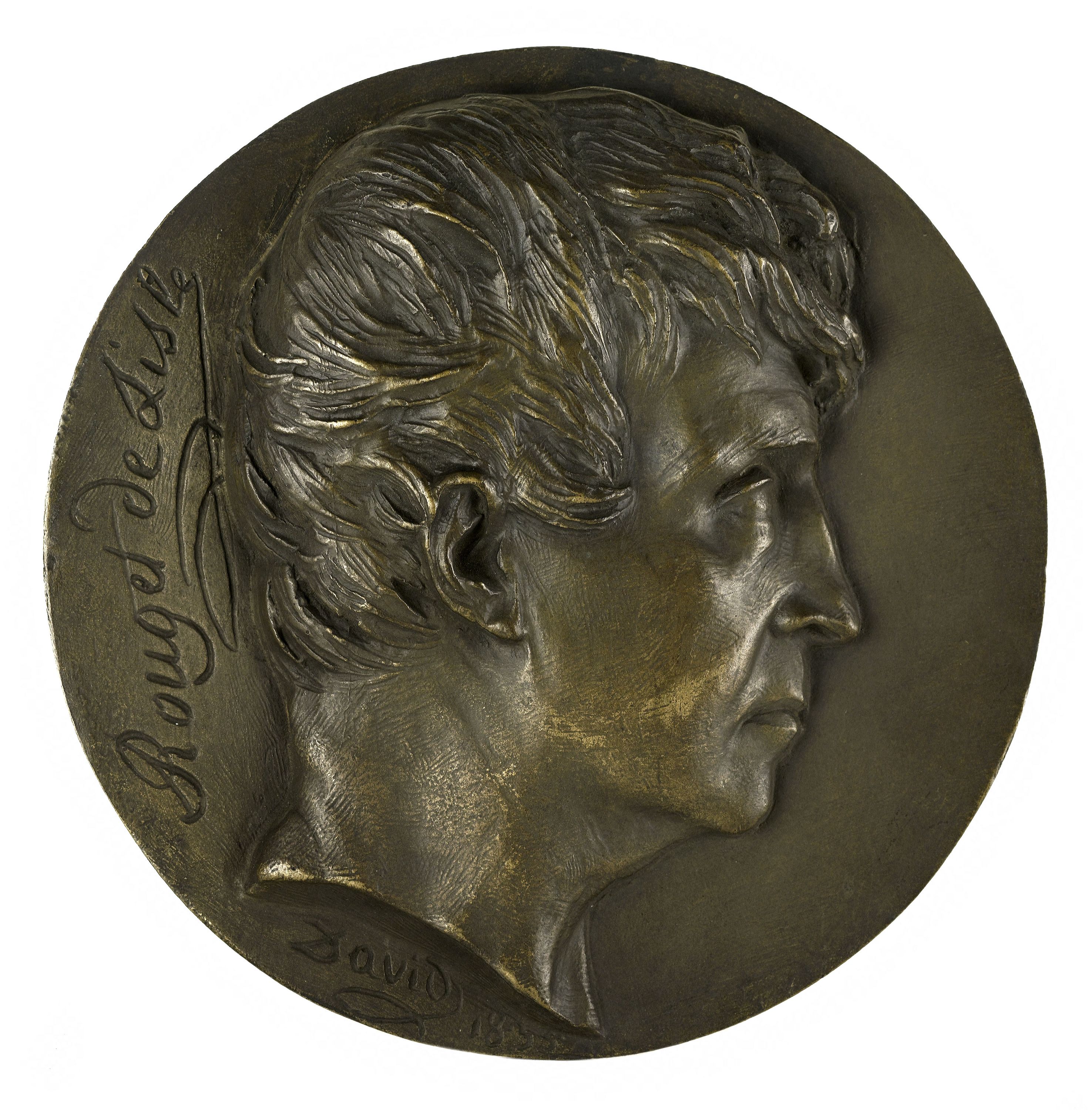 David d'Angers, Portrait de claude-Joseph Rouget De Lisle (1760-1836), poète et auteur dramatique