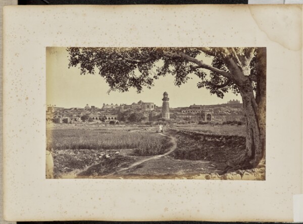 Samuel Bourne, Futtypore Sikri; General View of the Ruins (West Side), from the Foot of the Hill