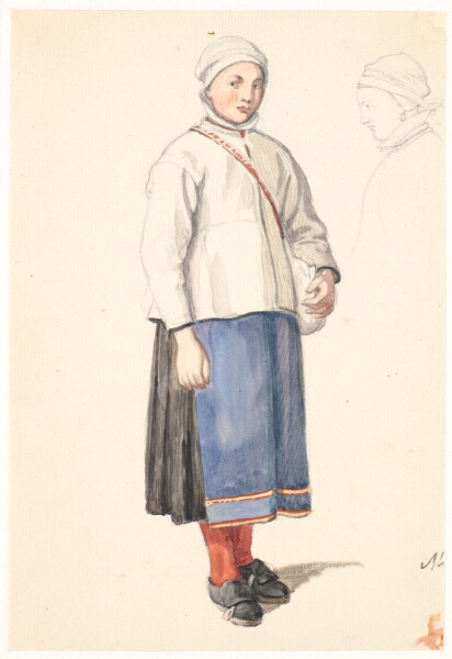 Wilhelm Marstrand, Stående svensk bondepige