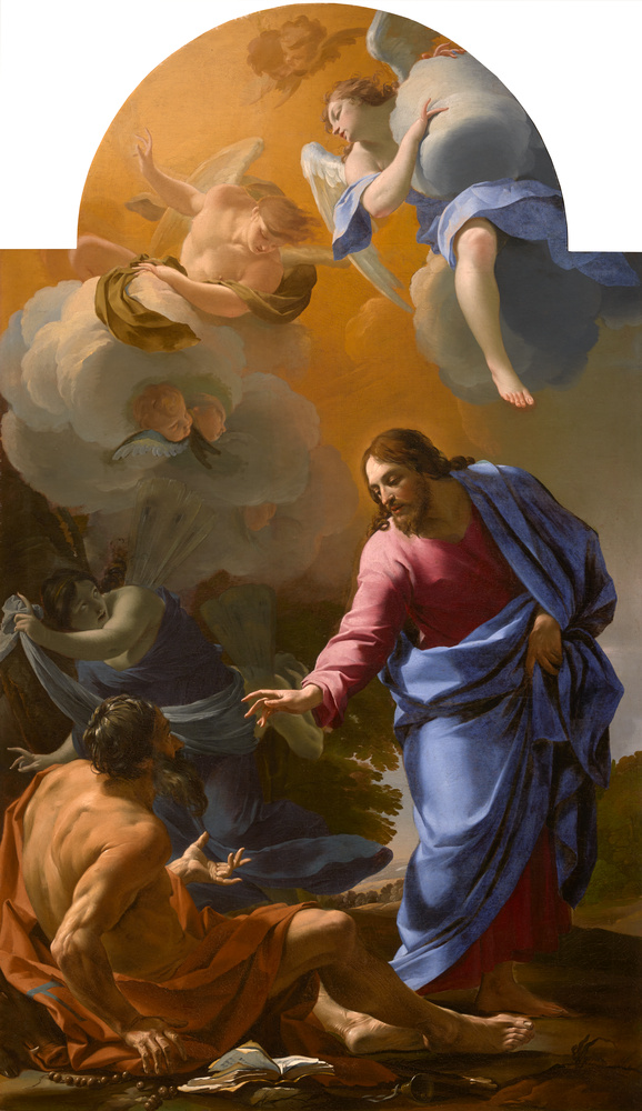 Simon Vouet, Le Christ apparaissant à saint Antoine Abbé