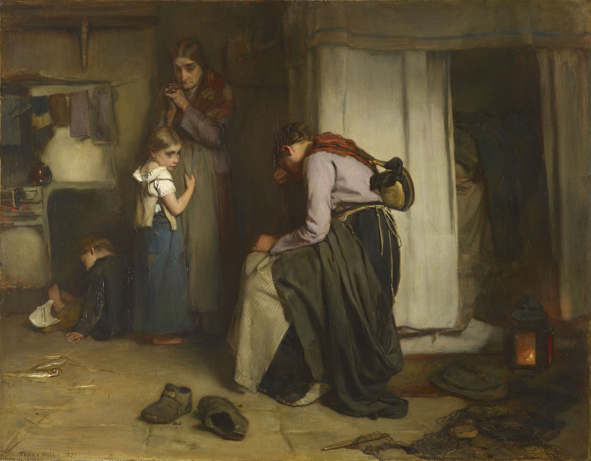 Francis Montague Holl, 'No Tidings from the Sea'
