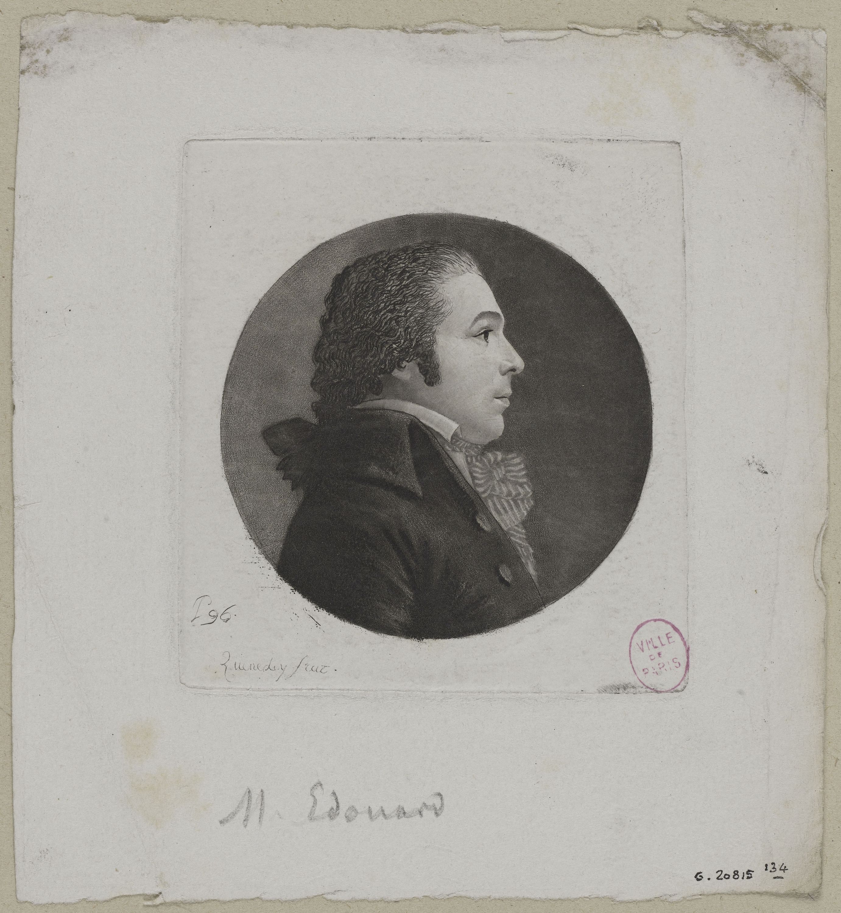 Edmé Quenedey, Portrait de Monsieur Edouard