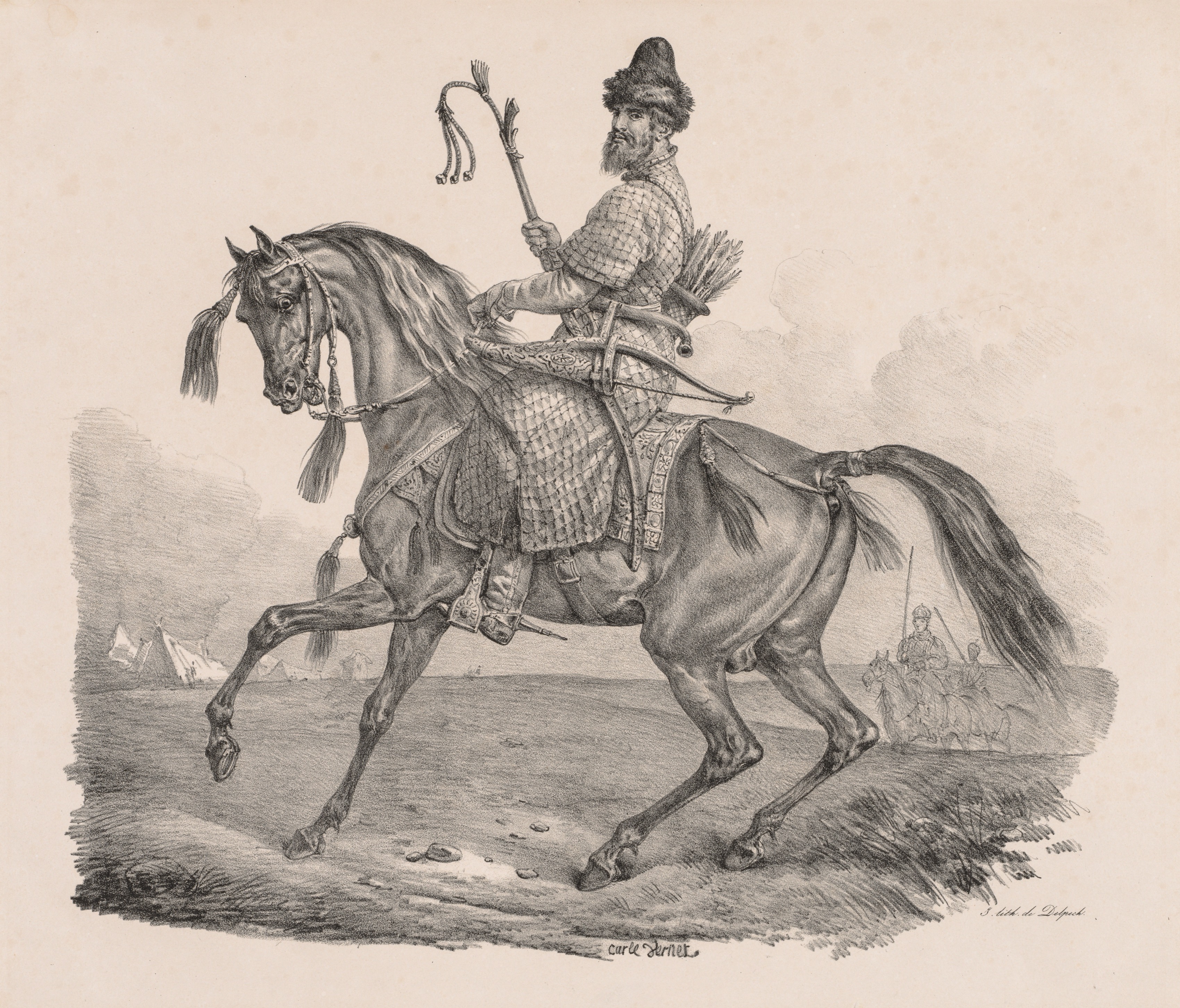 Carle Vernet, Cossack Cavalier
