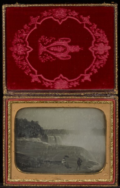 Platt D. Babbitt, [Couple at Niagara Falls]