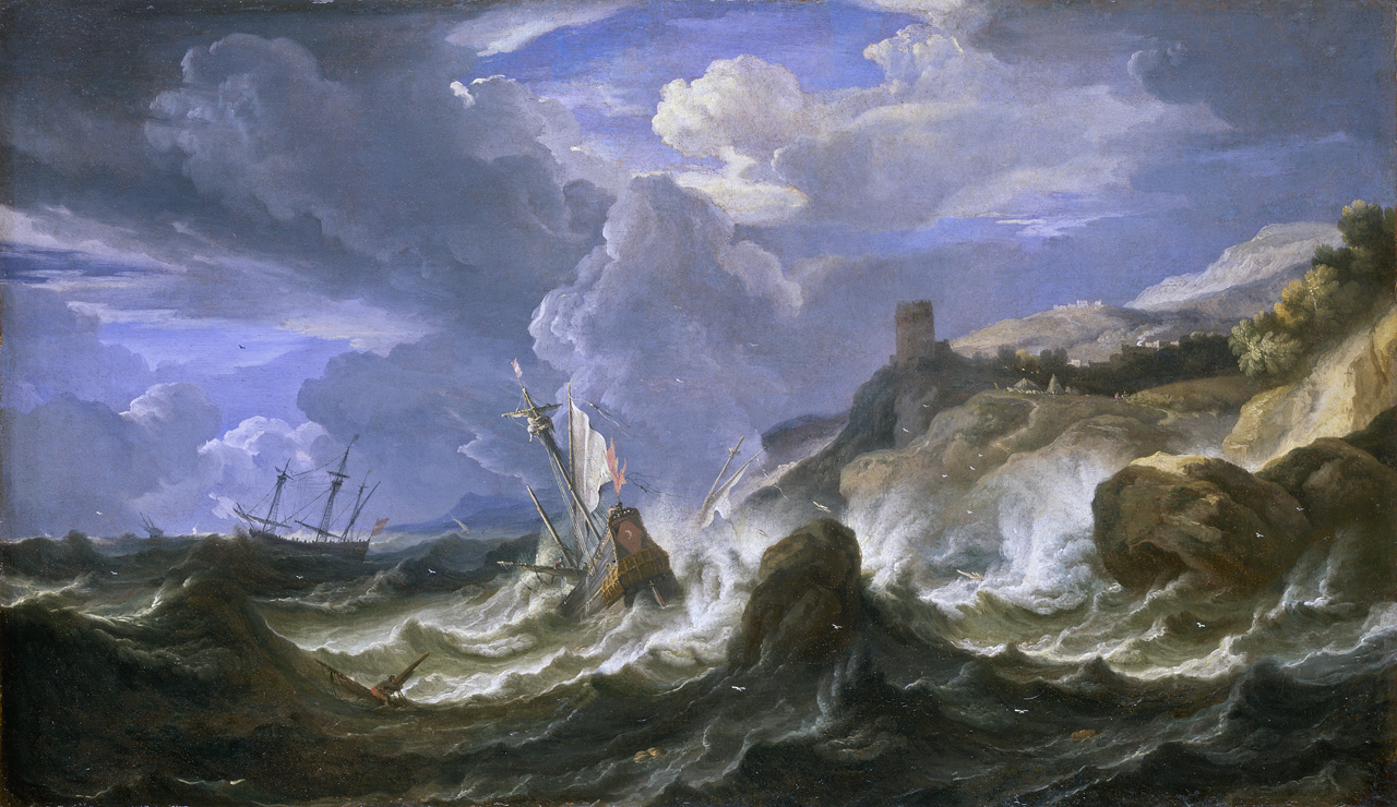 Pieter Mulier, A Ship Wrecked in a Storm off a Rocky Coast