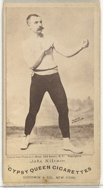 Goodwin & Company, Jake Kilrain, from the Celebrities and Prizefighters series (N174) for Gypsy Queen Cigarettes