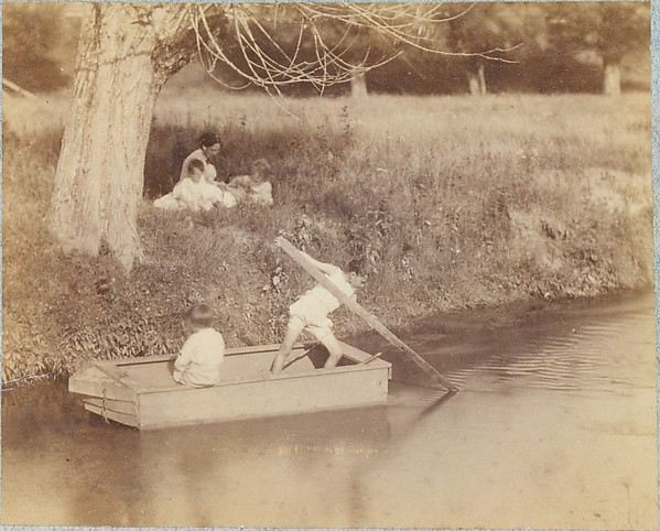 Thomas Eakins, [Two Boys Playing at the Creek, July 4, 1883]