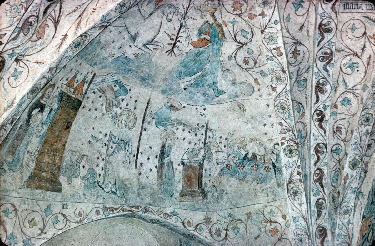 Okänd,, Lime painting in Litslena Church, Litslena parish, Uppland