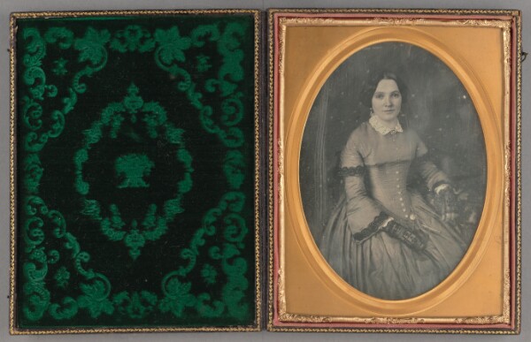 Unknown, [Portrait of a Seated Well-dressed, Elegantly-looking Young Woman]
