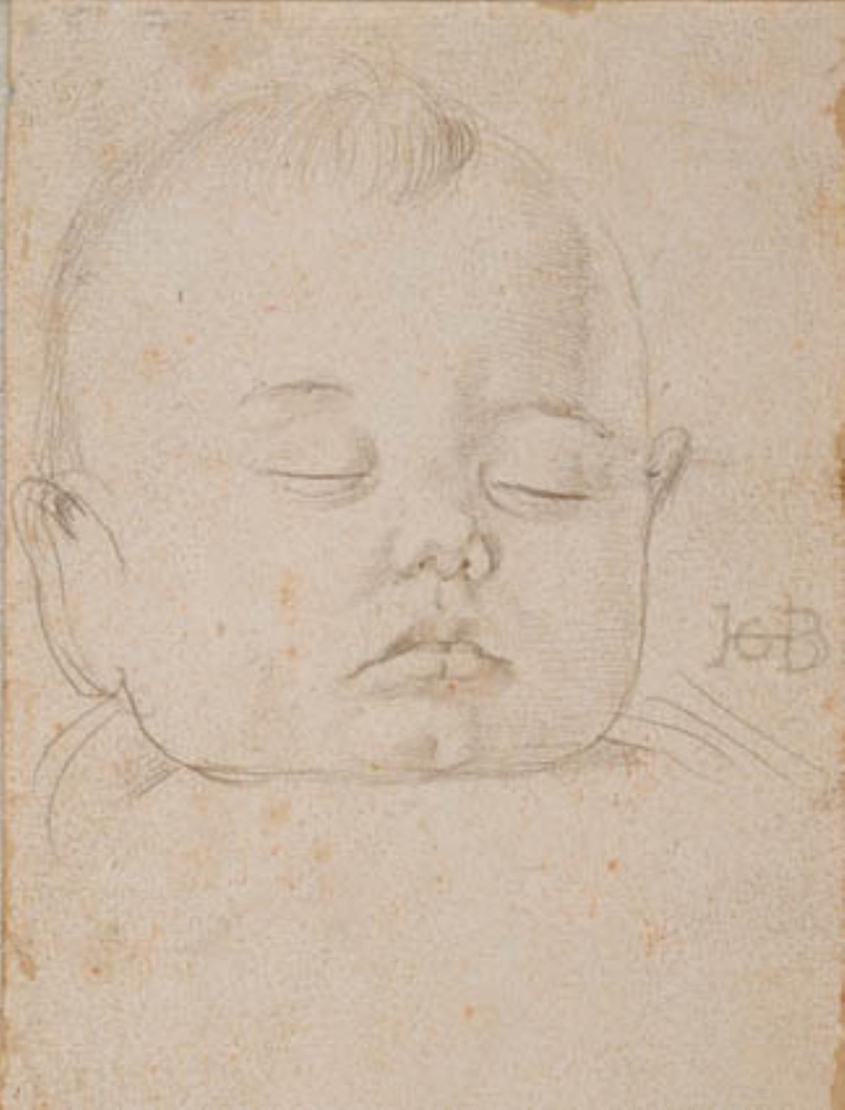 Hans Baldung Grien, Hovedet af en sovende smådreng. En face