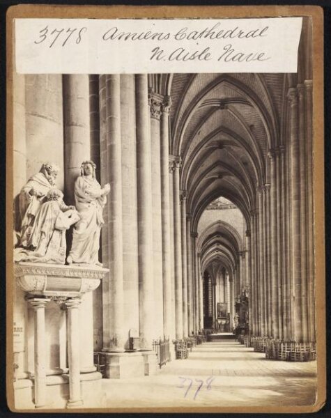 Francis Frith, Amiens Cathedral N. Aisle Nave