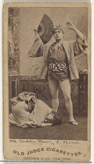 Goodwin & Company, Geraldine Uhner and C. Pounds, from the Actors and Actresses series (N171) for Old Judge Cigarettes