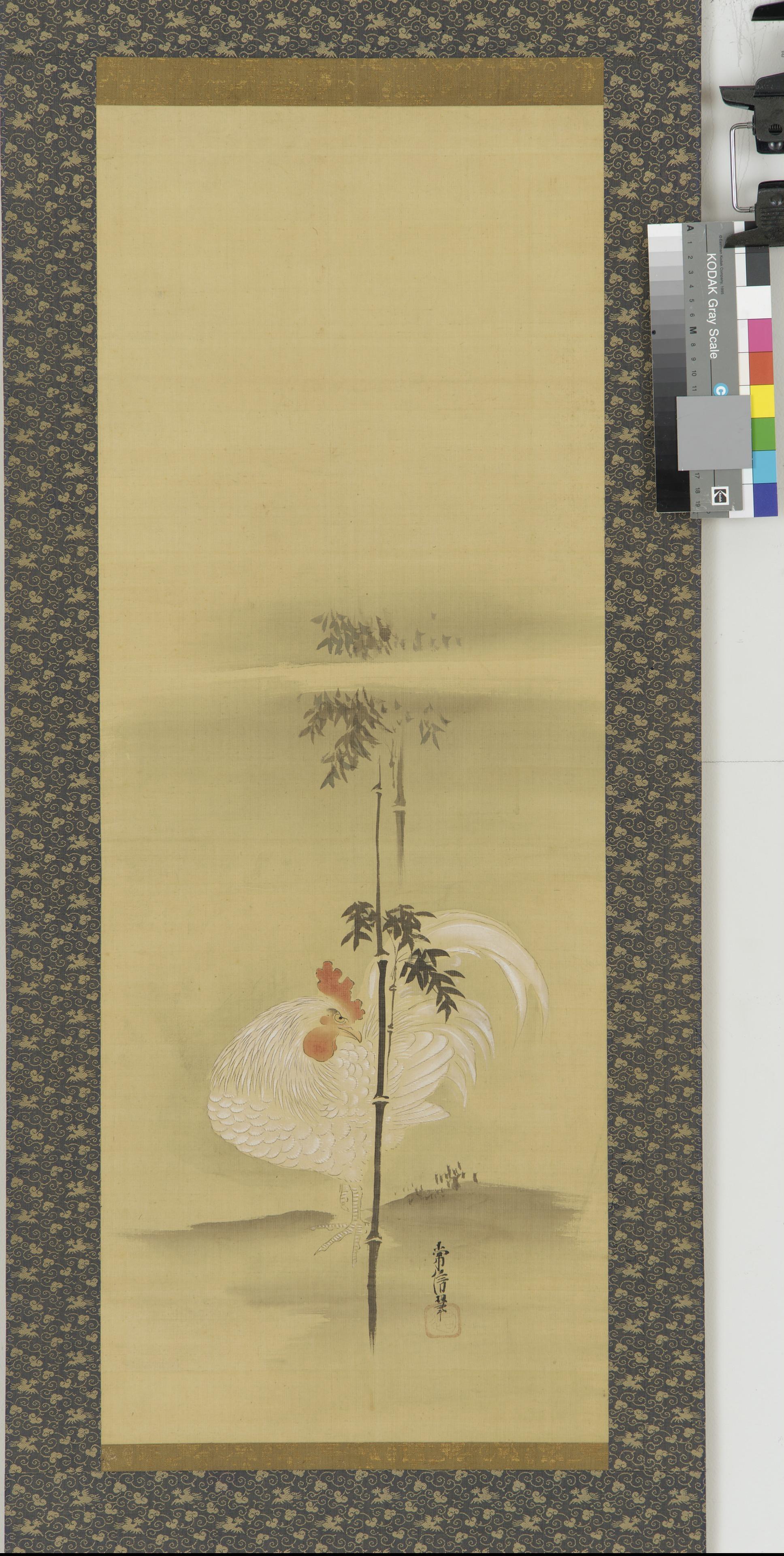 Kano Tsunenobu, Cock and bamboo
