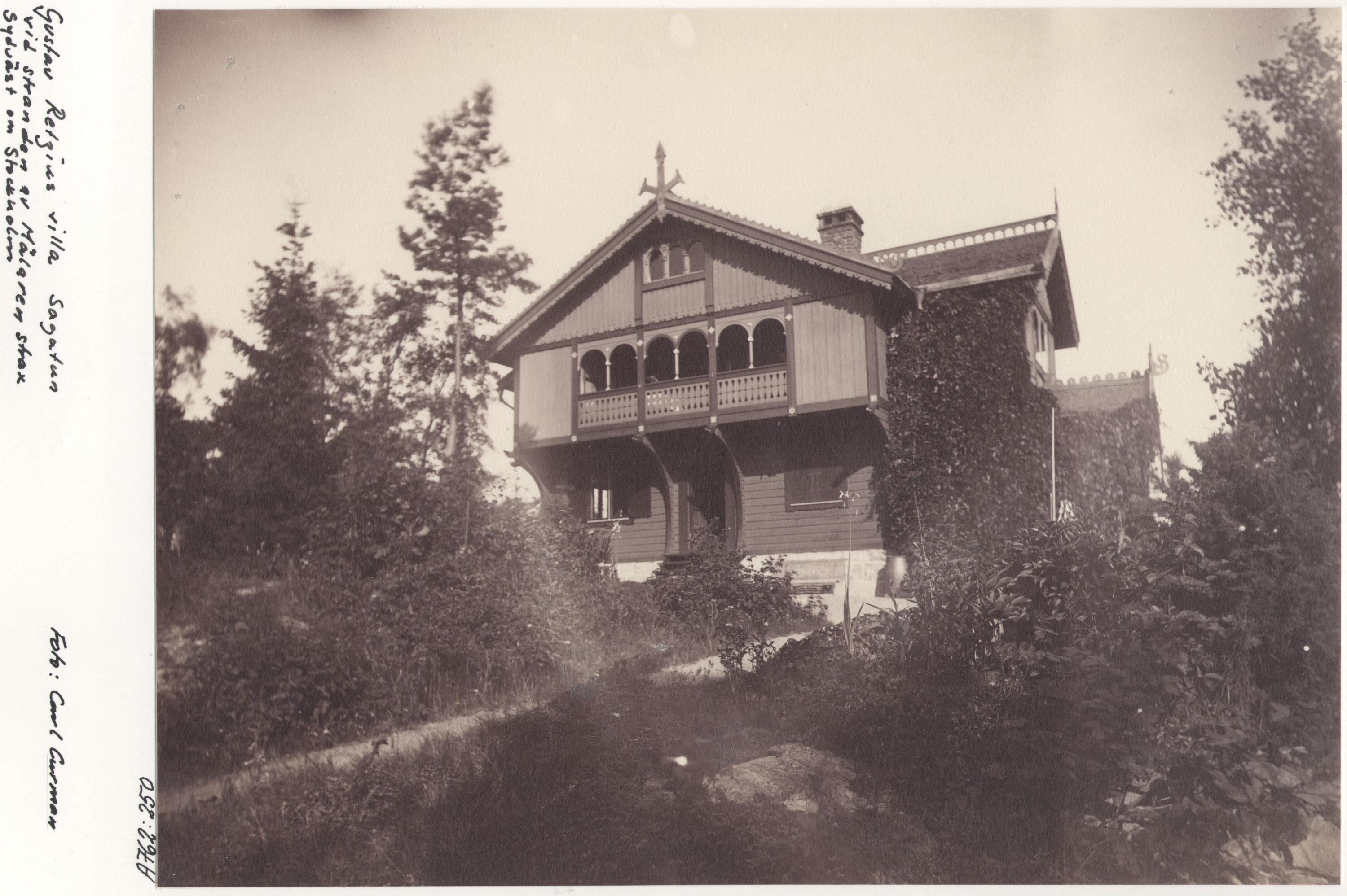 Carl Curman, Villa Sagatun