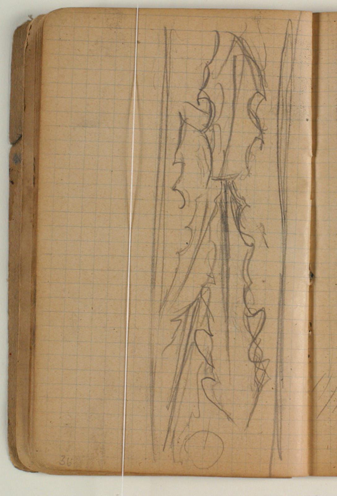 Niels Larsen Stevns, Skitse af planteornament
