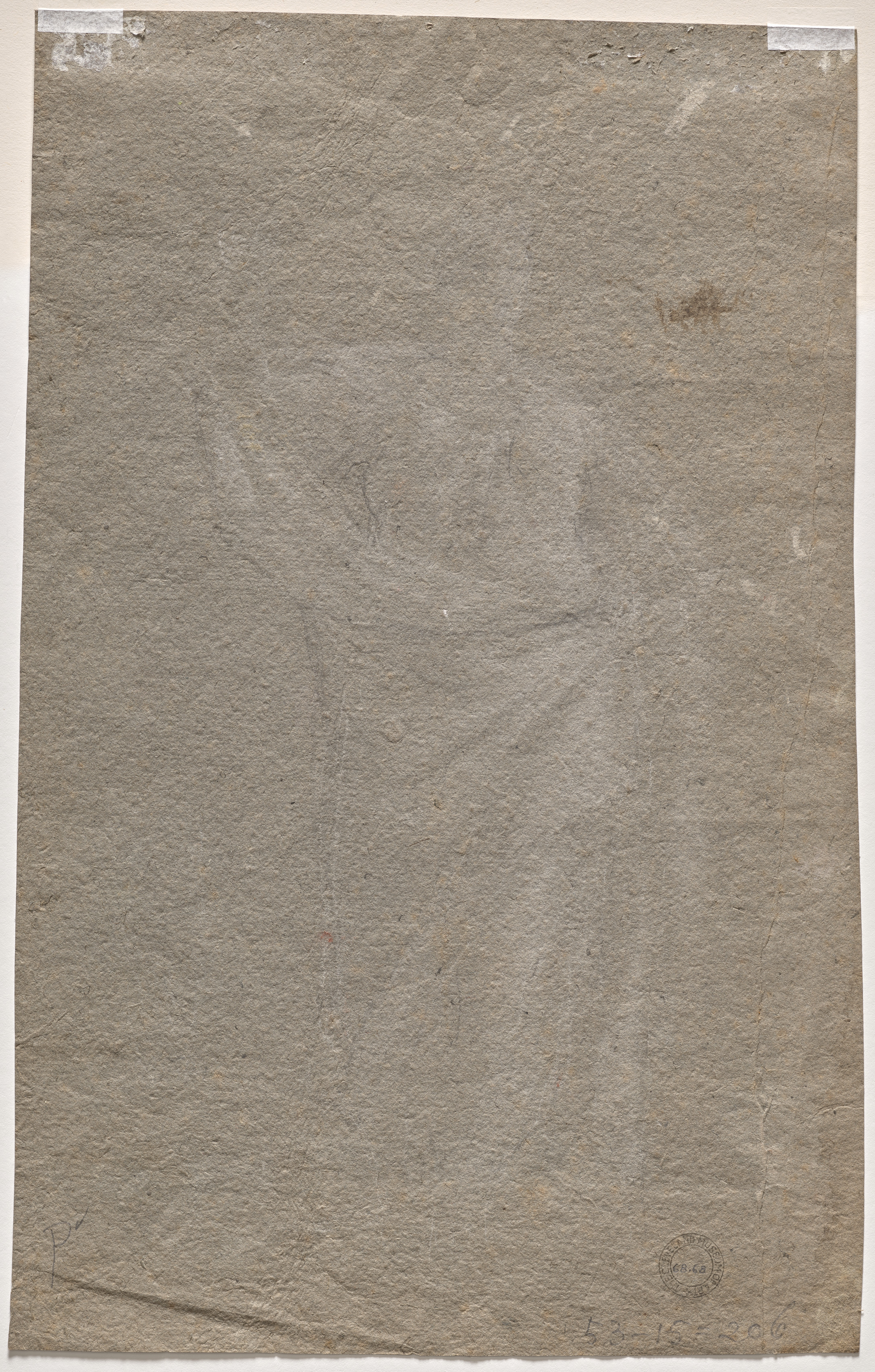 Anonymous, Allegorical Figure (verso)