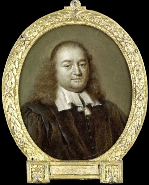 Jan Maurits Quinkhard, Portrait of Joannes Fredericus Gronovius, Philologist and Jurist, Professor in Leiden